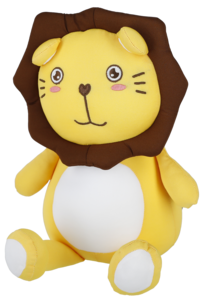 Lasten niskatyyny, jossa unimaski, leijona