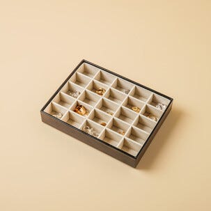 Smyckesbricka, smyckesförvaring herr, stapelbar