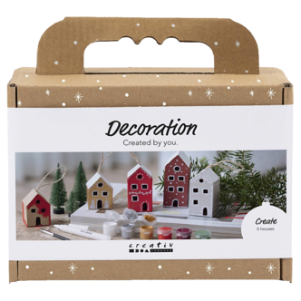 Creativ Company DIY-kit julhus dekoration 5 st