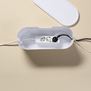 Kabellåda plast, sladdgömma för kablar och grenuttag