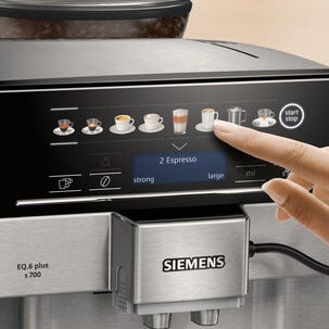 Siemens EQ6 Plus S700 kaffemaskin bönor, helautomatisk