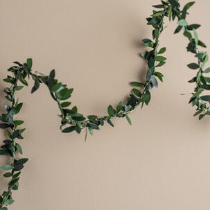 Paristokäyttöinen valoketju, vihreät lehdet sisälle, 3 m