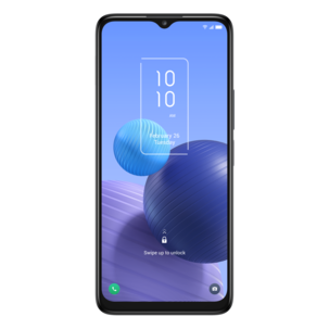 TCL 408 mobiltelefon, 64 GB, 4G och Dual SIM, Gravity Grey