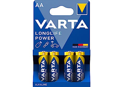 VARTA Longlife Power, alkaliskt batteri, AA/LR6