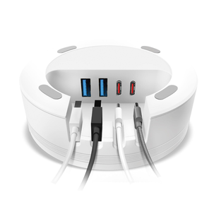 SBS 5 i 1 Qi-laddare med 2 x USB-A och 2 x USB-C