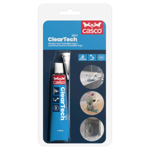 Casco ClearTech Mini Läpinäkyvä tiivistemassa, sisäkäyttöön, 40 ml