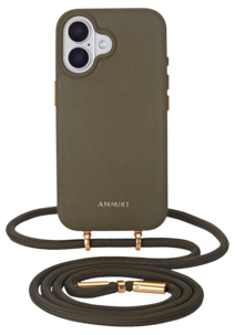 Anmiki Crossbody Phone Case iPhone 16 mobilskal med axelrem