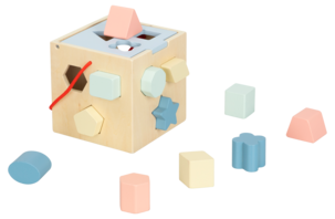 Puttekasse i tre, 13 deler, for barn fra 1 år