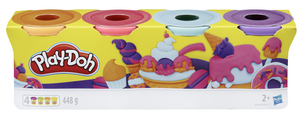Play-Doh leire 4-pakning, fra 2 år