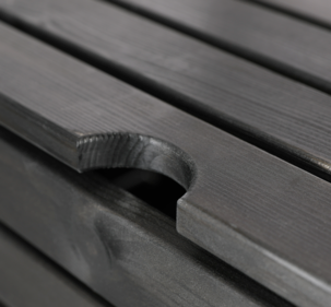 Förvaringslåda med väggpanel och hyllplan, svart 