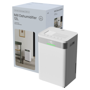 Mill MDH12 liten luftavfukter med slange, 8–15 m²