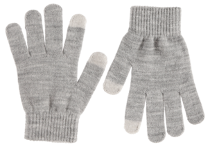 Fingervantar med touch, grå