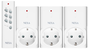 Nexa PE-3 3-pack fjernstrømbrytere