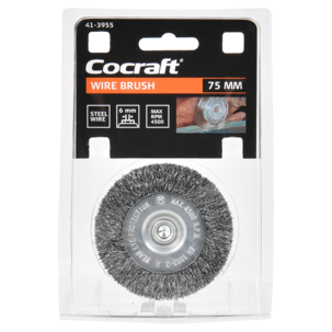 Cocraft roterande stålborste för skruvdragare, 75 mm