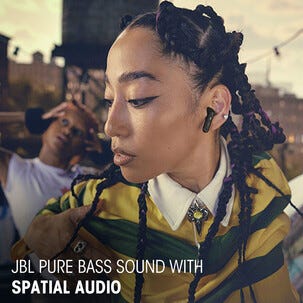 JBL Tune Beam 2 trådlösa in ear-hörlurar med mikrofon