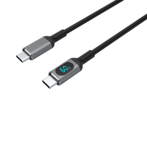USB-C- till USB-C-kabel med display, 1 m