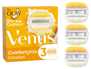 Gillette Venus Comfortglide Coconut plus Olay, barberblader 3-pakning