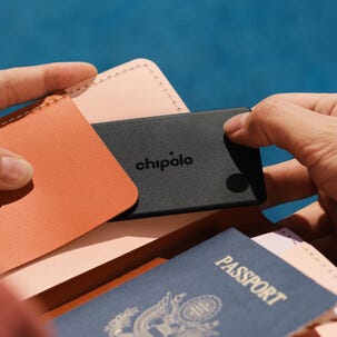 Chipolo Card Wallet Tracker sporingskort, oppladbart