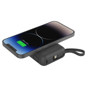 Powerbank 10 000mAh med trådlös laddning 15 W