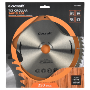 Cocraft sagblad 250 x 30 x 3,2 mm, 60T