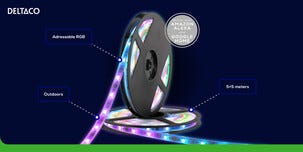 Deltaco Smart LED-valonauha neon RGB ulos, 2 x 5 m