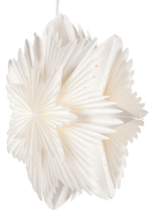 Adventsstjerne i papir 35 cm, Northlight
