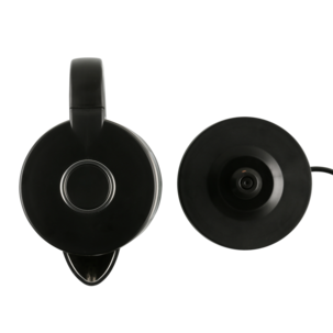 Vedenkeitin lämpötilansäädöllä musta 1,5 l