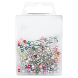 Knappenåler metallic 100-pakning