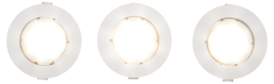 Downlight LED dimbar, 3-pakning