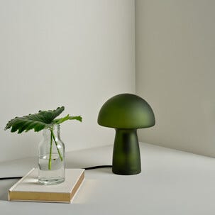 Northlight Iris bordslampa i glas, 23 cm