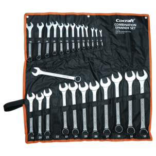 Cocraft blocknyckelsats, fasta nycklar 6-32 mm, 25 delar