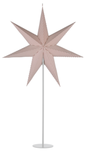 Northlight adventsstjärna rand, papper, 60 cm