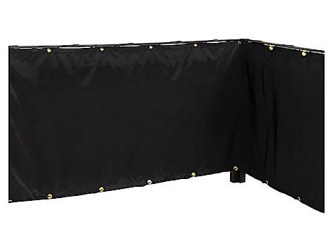 Balkongskjerming 240 x 80 cm, tekstil