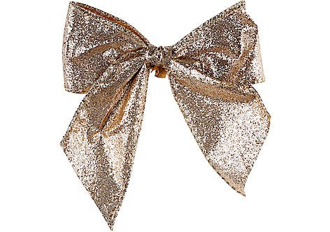 Rosetter till julgranen, glitter 4-pack