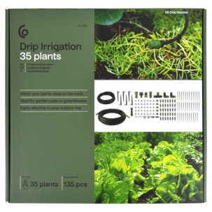Droppbevattning växthus och trädgårdsland, 35 plantor