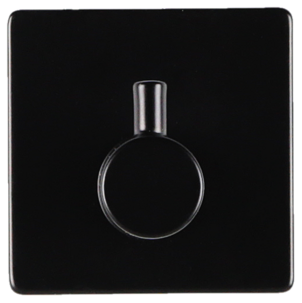 Enkel selvheftende baderomskrok, svart