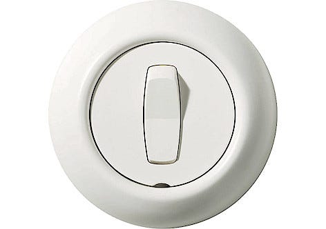 Strömbrytare 1-pol/trapp Schneider Renova