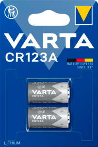 VARTA litiumbatteri CR123A 2-pakning
