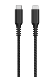 USB-C-kaapeli 1,5 m USB-C–USB-C kangaspäällysteinen, Clas Ohlson