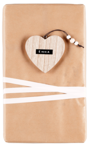 Joulukuusenkoriste puuta, 3 kpl