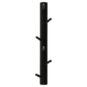 Kroklist Vertikal, hängare med 6 krokar, trä, 48 cm