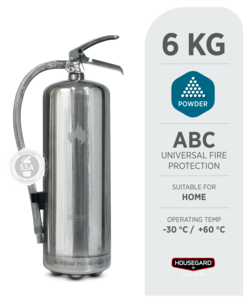 Housegard Steel brandsläckare pulver 6 kg