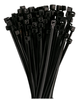 Buntebånd svarte, 100-pack