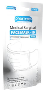 Kirurginen suu-nenäsuojus Kelun Medical Surgical Tyyppi IIR, 5 kpl