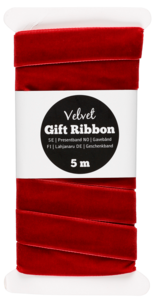 Presentband sammet, 5 m