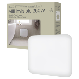 Mill Invisible element med termostat