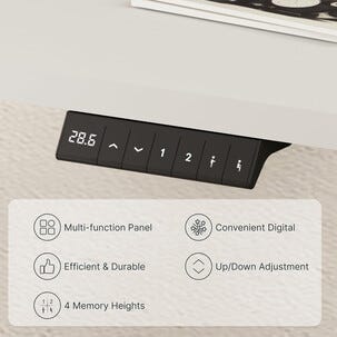 Sähköpöytä muistitoiminnolla 120x60 cm