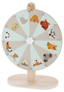 Onnenpyörä, pyöritettävä pyörä, 4 laattaa, yli 3-vuotiaille