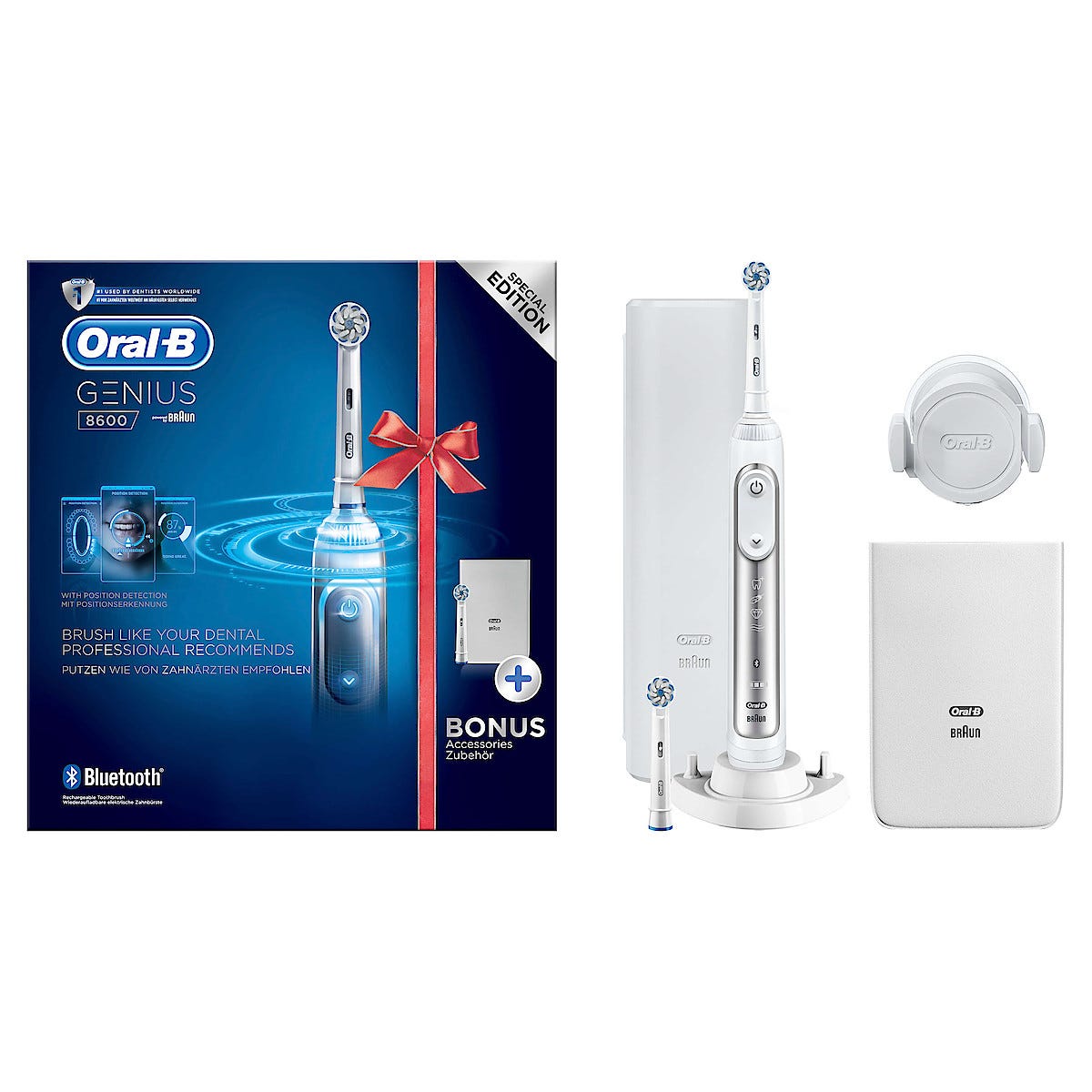Oral B Genius 8600 Silver, eltannbørste | Clas Ohlson Oral B Genius 8600 Silver, eltannbørste | Clas Ohlson