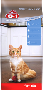 8in1 Adult Ocean Fish kattefôr